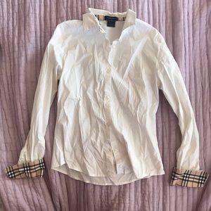 Burberry button down top
